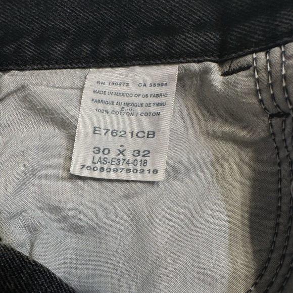 Rustler Straight Black Frayed Jeans size 30 - Picture 16 of 16